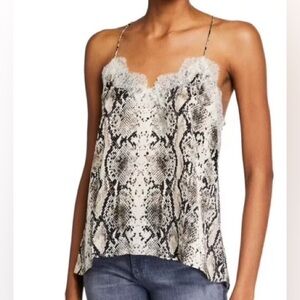 Cami NYC Snake Print Silk Camisole